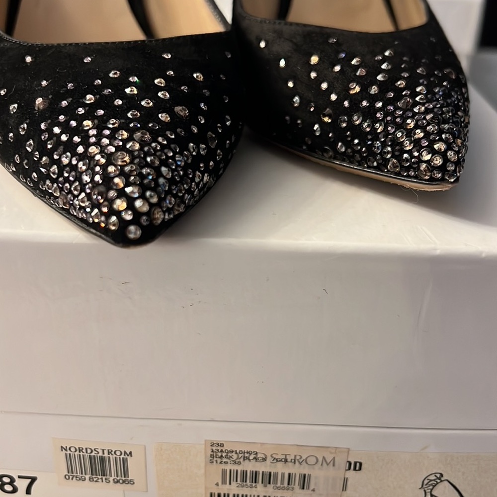 Nicholas Kirkwood black suede heels with Crystal details - Picture 11 of 11
